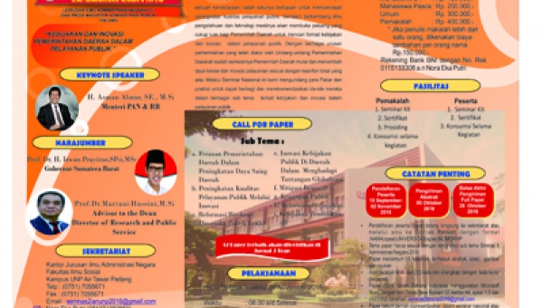 SEMINAR NASIONAL ILMU ADMINISTRASI NEGARA II 